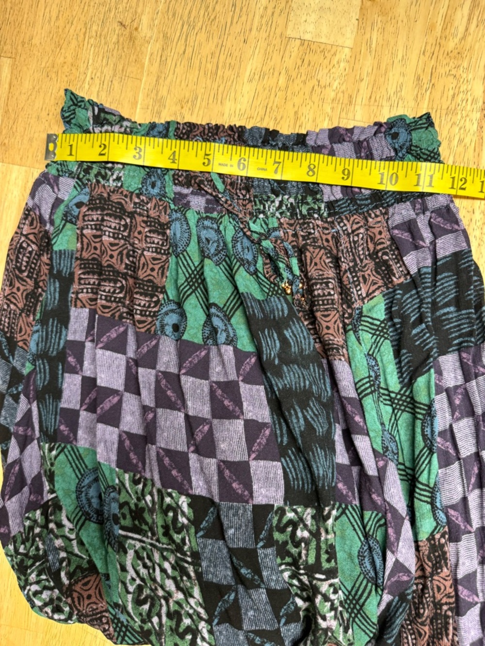 Free People Intimately Into The Wild Harem Pants Medium Boho Geometric Dark - Picture 15 of 16